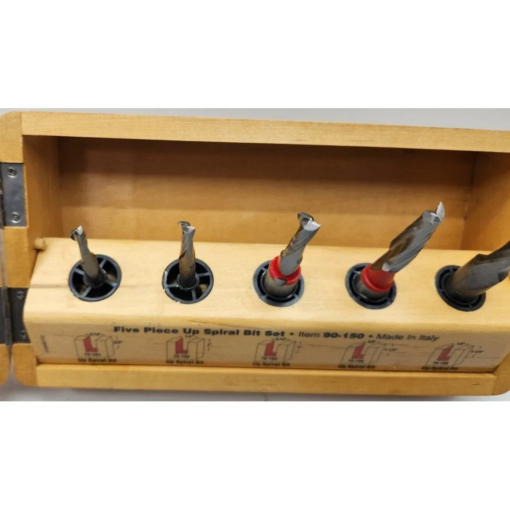 FREUD FIVE BIT UPCUT SPIRAL BIT SET 90-150 - Industrial Router‎ Bit Set